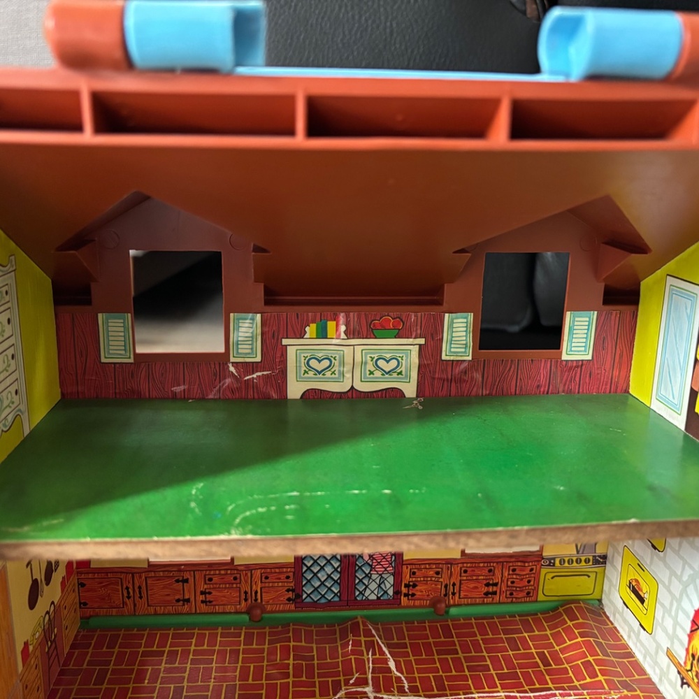 VINTAGE Fisher Price Little People 952 Play Family House 1986 Grandma Cowboy LOT - Picture 7 of 16